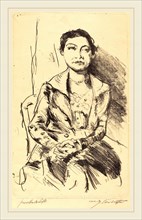 Lovis Corinth, Anneliese Halbe, German, 1858-1925, 1918, lithograph in black on wove paper