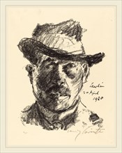 Lovis Corinth, Self-Portrait (Selbstbildnis), German, 1858-1925, 1920, lithograph