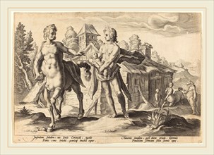 Workshop of Hendrik Goltzius after Hendrik Goltzius (Dutch, 17th century), Apollo Entrusting