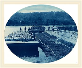 Henry Peter Bosse (American, 1844-1903), Construction of Rock and Brush Dam, L.W. 1891, 1891,