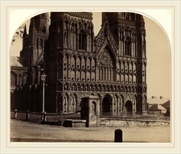 Roger Fenton (British, 1819-1869), Lichfield Cathedral from the North-west, 1858, albumen print