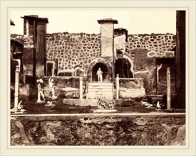 Giorgio Sommer (Italian, born Germany 1824-1872), View of Pompeii, Casa di Marco Lucrezio, c. 1870,