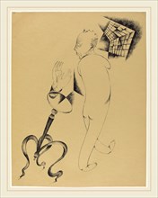Heinrich Hoerle, HÃ¤llucinationen (Hallucinations), German, 1895-1936, 1920, lithograph on pale