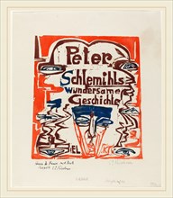 Ernst Ludwig Kirchner, Peter Schlemihls wundersame Geschichte (Title Page), German, 1880-1938,