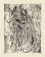 Wilhelm Lehmbruck, Macbeth V (The Vision of Lady Macbeth), German, 1881-1919, 1918, etching and
