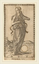 Master of the E-Series Tarocchi (Italian, active c. 1465), Polimnia (Polyhymnia), c. 1465,