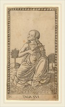 Master of the E-Series Tarocchi (Italian, active c. 1465), Talia (Thalia), c. 1465, engraving