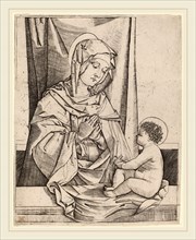 Benedetto Montagna (Italian, c. 1480-1555 or 1558), The Virgin and Child, c. 1502, engraving