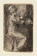 Parmigianino (Italian, 1503-1540), Virgin and Child, etching