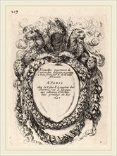 Stefano Della Bella (Italian, 1610-1664), Title Page for "Nouvelles inventions de Cartouches",