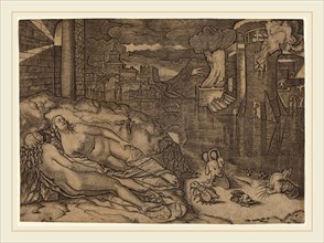 Marcantonio Raimondi possibly after Raphael (Italian, c. 1480-c. 1534), Raphael's Dream, c.