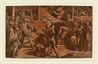 Antonio da Trento after Parmigianino (Italian, c. 1508-1550 or after), The Martyrdom of Two Saints,