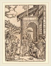 Francesco Denanto (Italian, active c. 1532), The Adoration of the Magi, woodcut