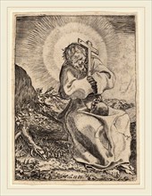 Annibale Carracci (Italian, 1560-1609), Saint Francis of Assisi, 1585, engraving on laid paper