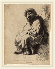 Costantino Cumano after Rembrandt van Rijn (Italian, c. 1760-c. 1805), Beggar Seated on a Bank,