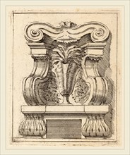 Carlo Antonio Buffagnotti (Italian, c. 1660-after 1710), Architectural Motif with a Vase, c. 1690,