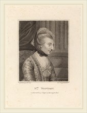 Francesco Bartolozzi after Sir Joshua Reynolds (Italian, 1727-1815), Mrs. Montague, 1792, stipple