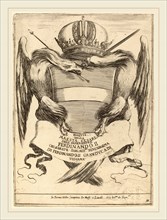 Stefano Della Bella (Italian, 1610-1664), Arms with a Dedication to Grand Duke Ferdinand II,
