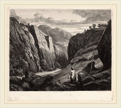 Charles-FranÃ§ois Daubigny, Saint Jerome, French, 1817-1878, c.1840, etching