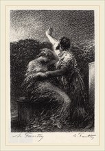 Henri Fantin-Latour, Le Mage Balthazar et Fatime, French, 1836-1904, lithograph