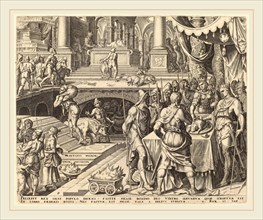 Philip Galle, Story of Josiah, Flemish, 1537-1612, 1569, engraving