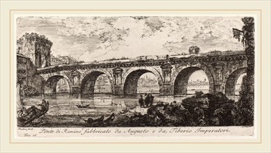 Giovanni Battista Piranesi (Italian, 1720-1778), Ponte di Rimino fabbricato da Augusto e da Tiberio