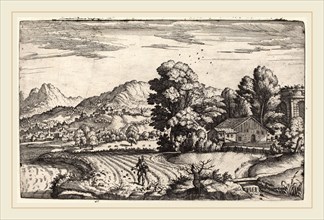 Giovanni Battista Fontana (Italian, c. 1524-1587), Mountainous Landscape with the Parable of the