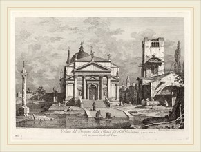 Fabio Berardi after Canaletto (German, 1706-1780), Veduta del Prospetto della Chiesa del SS.