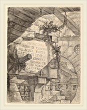 Giovanni Battista Piranesi (Italian, 1720-1778), Title Plate, published 1749-1750, etching,