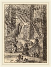 Giovanni Battista Piranesi (Italian, 1720-1778), The Staircase with Trophies, published 1749-1750,