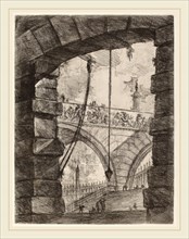 Giovanni Battista Piranesi (Italian, 1720-1778), The Grand Piazza, published 1750-1758, etching,