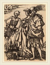 Allaert Claesz (Netherlandish, active 1520-1555), Death with a Couple, 1562, engraving on laid
