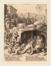 Hendrik Goltzius (Dutch, 1558-1617), The Adoration of the Magi, c. 1586, engraving