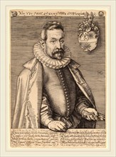 Hendrik Goltzius (Dutch, 1558-1617), Jan Nicquet, 1595, engraving