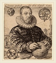 Hendrik Goltzius (Dutch, 1558-1617), Nicolaus Petri van Deventer, 1595, engraving