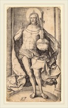 Lucas van Leyden (Netherlandish, 1489-1494-1533), The Savior Standing with the Globe and Cross in