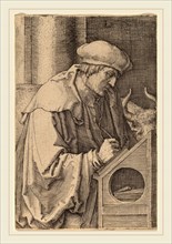 Lucas van Leyden (Netherlandish, 1489-1494-1533), Saint Luke, 1518, engraving