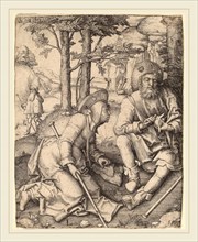 Lucas van Leyden (Netherlandish, 1489-1494-1533), The Pilgrims, in or before 1508, engraving