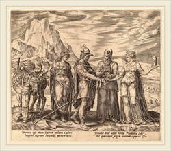 Philip Galle after Maerten van Heemskerck (Flemish, 1537-1612), The Marriage of Labor and