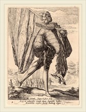 Jacques de Gheyn II after Hendrik Goltzius (Dutch, 1565-1629), Soldier Armed with Broadsword and