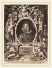 Aegidius Sadeler II after Hans von Aachen (Flemish, c. 1570-1629), Rudolph II, 1603, engraving on