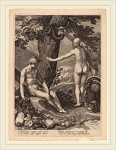 Jan Pietersz Saenredam after Abraham Bloemaert (Dutch, 1565-1607), Temptation of Man, 1604,