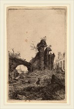Bartholomeus Breenbergh (Dutch, probably 1599-1657), The Ruins of the Colosseum, etching