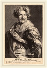 Paulus Pontius after Sir Anthony van Dyck (Flemish, 1603-1658), Simon de Vos, probably 1626-1641,