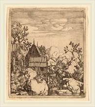 Allart van Everdingen (Dutch, 1621-1675), Man on a Small Wooden Bridge, probably c. 1645-1656,