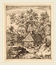 Allart van Everdingen (Dutch, 1621-1675), Landscape with Millstone near a Cask, probably c.
