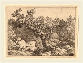 Allart van Everdingen (Dutch, 1621-1675), Sportsman near a Large Tree, probably c. 1645-1656,