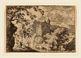 Allart van Everdingen (Dutch, 1621-1675), Large House with a Turret, probably c. 1645-1656, etching