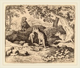 Allart van Everdingen (Dutch, 1621-1675), The Badger Goes to Warn Reynard, probably c. 1645-1656,