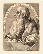 Theodor Galle after Jan van der Straet (Flemish, c. 1571-1633), Isaias, published 1613, engraving